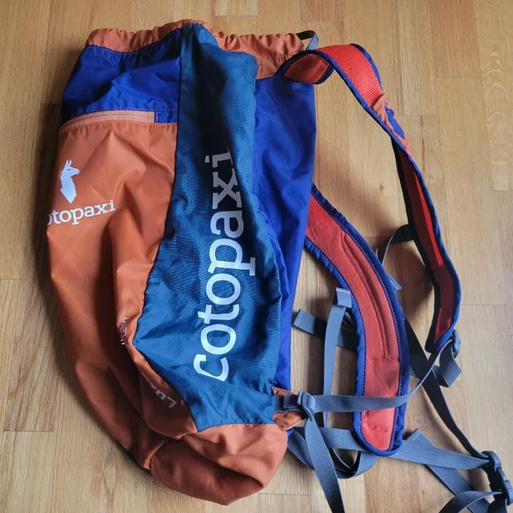 Cotopaxi Luzon Eighteen 18 L Del Dia Pack Daypack Backpack Unisex Orange Blue - Picture 9 of 13